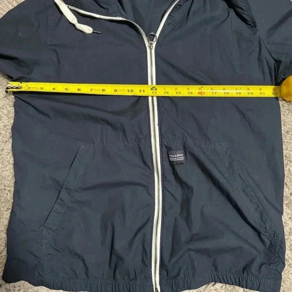Pull & Bear Zip Up Jacket navy blue XL - Picture 4 of 6